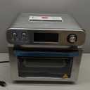 HYSapientia Air Fryer Toaster Oven Combo, 26Quart 10-in-1 Extra Large Countertop Convection Oven with LED Display Knob Control, 1800W Stainless Steel, Less Oil, Faster Cooking,7 Accessories+Recipe