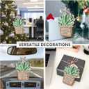 4 x 2025 Thank You Ornaments - Thank You Gifts for Women Men Boss, Coworkers, Friends, Meaningful Employee Teacher Appreciation Gifts at Christmas, Thankful Friendship Ornament for Christmas Tree