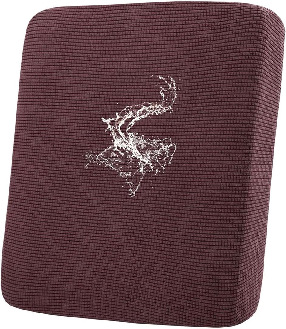 hyha Waterproof Couch Cushion Covers for Pets, Non Slip Sofa Cover for Dogs Washable, Soft Thick Stretch Jacquard Fabric, Sofa Slipcovers with Elastic Bottom (1 Piece for Backrest M, Chocolate) hyha Waterproof Couch Cushion Covers for Pets, Non Slip Sofa Cover for Dogs Washable, Soft Thick Stretch Jacquard Fabric, Sofa Slipcovers with Elastic Bottom (1 Piece for Backrest M, Chocolate)