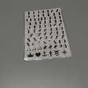 2 x Fake Letters Finger Tattoos4-Sheet 26 English Words Temporary Tattoos for Finger Hand Face