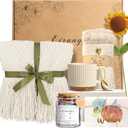 Self Care Gifts for Women Birthday Gift Basket, Sending Sunshine Sunflower Care Package Get Well Soon Gift Basket, Spiritual Inspirational/Christian for Women Mom Best Friend