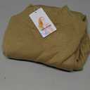 PRETTYGARDEN Casual Long Sleeve Oversized Sweaters for Women 2026 Loose Mock Neck Pullover Sweater Ribbed Knit Fall Clothes (Khaki,Small)