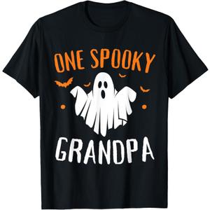 One Spooky Grandpa Shirt Funny Halloween Matching Family T-Shirt, 2XL