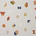 Blooom Placemat for Baby, Toddler & Kids | Wipeable, Reusable and Eco-Friendly | Baby Weaning Placemat for Mealtime & Snacktime | Modern Design (Alphabet, 12" x 17")