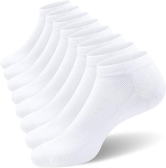 SIXDAYSOX 8 Pack Mens Ankle Socks Low Cut Comfort Casual Socks Size 10-13