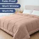 Cal King Size, Mauve Alternative Down Comforter - Warm, Lightweight & Breathable Hotel Quality Bedding Set for Men, Women, Kids & Teens - All Season Oversized Cooling Microfiber Duvet Insert Comforter