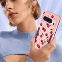 for Google Pixel 8 Pro Case Women - Cute Girls Cover Girly Kawaii Aesthetic Unique Design Cheery Heavy Duty Protective Shockproof Military Grade Teens for Google Pixel 8 Pro Phone Cases