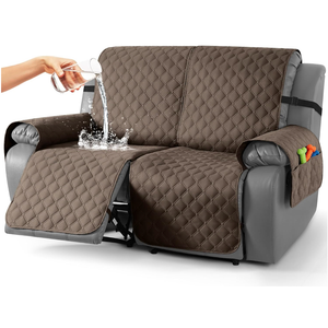 TAOCOCO 100% Waterproof Loveseat Recliner Covers Reversible, Brown