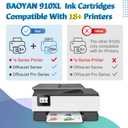 910XL Ink Cartridges Replacement for HP 910xl Ink Cartridges Combo Pack with OfficeJet Pro 8025e 8015e 8028e 8035e 8025 8035 8020 Printer (Black, Cyan, Magenta, Yellow)