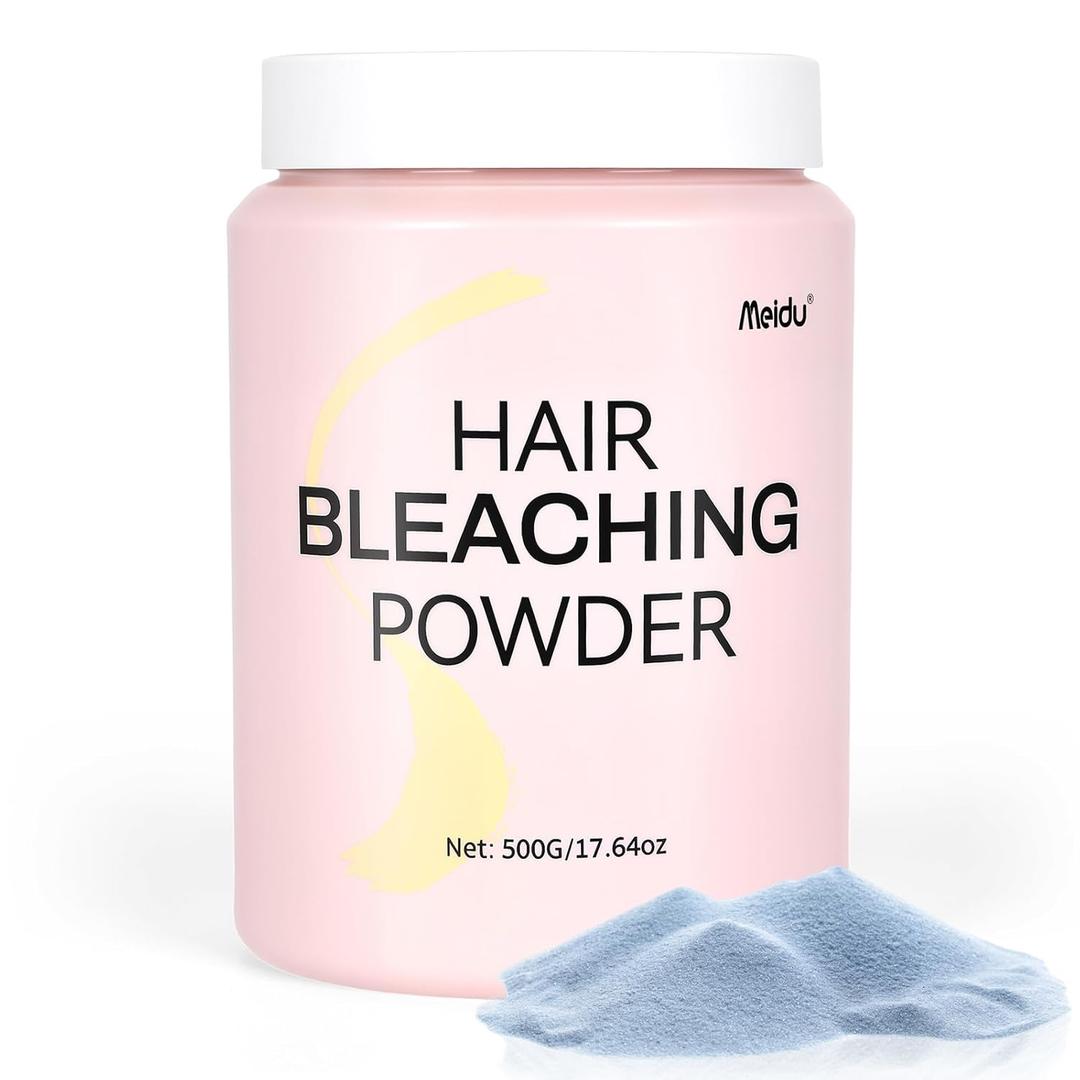 Hair Bleach, Professional Grade Bleach for Hair, Mild Bleach Powder Quickly Remove Hair Color for Hair Highlights & Lightening-A (500g /17.6oz)