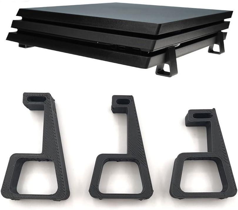 4PCS Cooling Horizontal Version Bracket for PS4 Slim Pro Feet Stand Console Base Flat-Mounted Holder Stand (PS4 Pro)