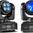 100W LED Moving Head DJ Lights 2-Sides Moving Head Wash & Beam Effect Stage Light RGBW 4-in-1 DMX Sound Active DJ Lights for Party Disco KTV Pub Bar Show Wedding Show - 1 PCS (1)