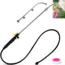 Enhon Pump Sprayer Wand with 2 Types of Nozzles, 3 Hole Nozzle Replacement, Stainless Steel Sprayer Wand Replacement with Trigger & Hose