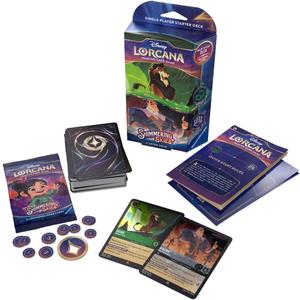 Ravensburger Disney Lorcana TCG: Shimmering Skies - Emerald & Steel Single-Player Starter Deck | Engaging Gameplay | Over 200 Original Disney Artworks | Ideal for Ages 8+