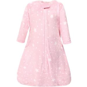 Hudson Baby Unisex Baby Plush Sleeping Bag, Sack, Blanket (18-24 Months, Long-sleeve Night Sky)