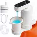 Electric Laundry Detergent Dispenser, Automatic Laundry Dispenser for Liquid Detergent, with Bottle Adapter, USB Recharg 8ml/s Flow, 5 Mode Smart Laundry Soap Pump for Laundry Room Organization, White