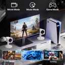 Sanyun SW202 24W Compact Computer Speakers, DSP 3 Modes 16bit USB DAC Bluetooth 5.2, 2.0 PC Multimedia RGB Gaming Speakers for Desktop Monitor Laptop, (Game/Movie/Music, White)