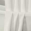 Chyhomenyc Jack Ivory Shower Curtains 72x72 Inches, Soft Airy Faux Denim Fabric Shower Curtains for Bathroom, Modern Luxury Hotel Style with 12 Plastic Hooks, 72" W x 72" L, Ivory