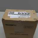 SUNVIE 2 Pack LED Up Lights Indoor, 3W Spot Lights for Indoor Use with 3000K Warm White, 120V Spotlights for Plants Pictures Artwork Uplighting & Accent Lighting, 5.9 FT Plug Cord with Foot Switch