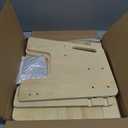 Toddler Step Stool, Wooden Height-Adjustable 2-Step Stool for Kids, Potty Training Stool with Handles for Bathroom Sink, Kitchen, Bedroom (Original Wooden Colour)