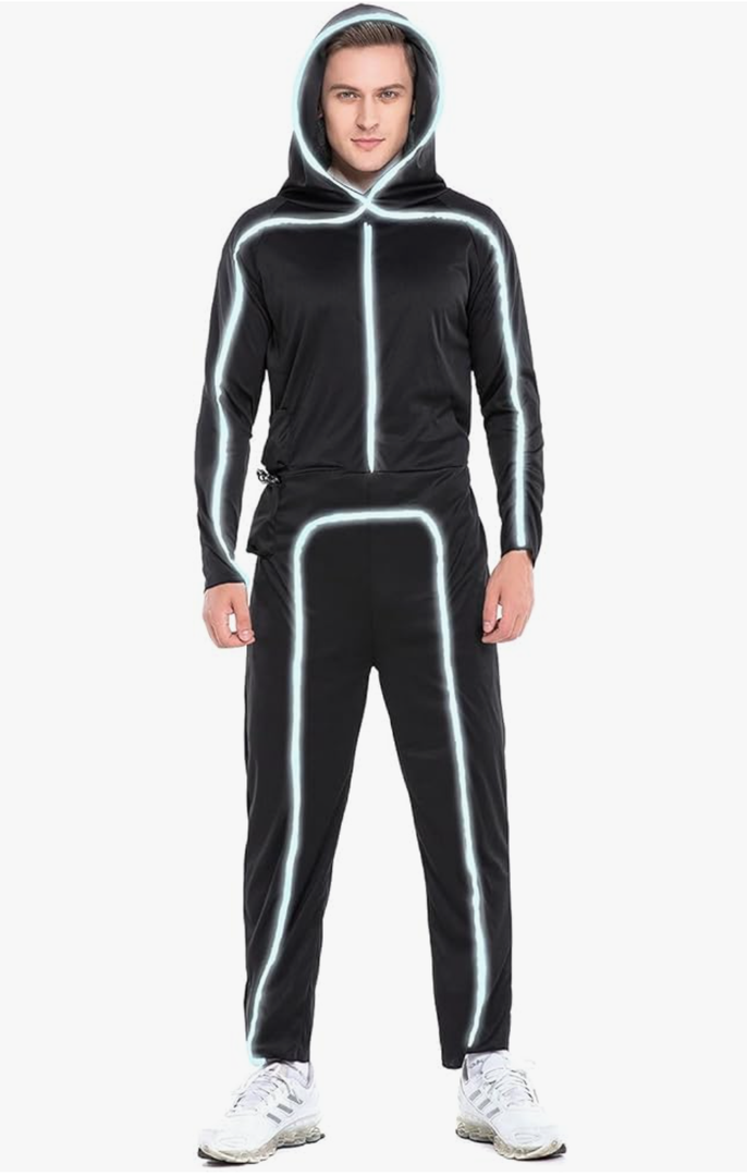 HSCTEK Light-up Adult Stick Figure Costume Medium