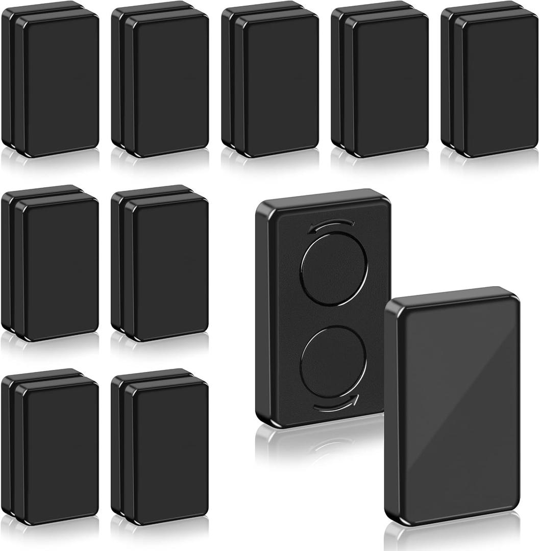 18 Pcs Outdoor Curtain Weights, Plastic Wrapped Magnetic Drapery Weights, Waterproof Heavy Duty Curtain Magnets for Heavy Wind Outside, Shower Curtain, Tablecloth, Flag (Black)