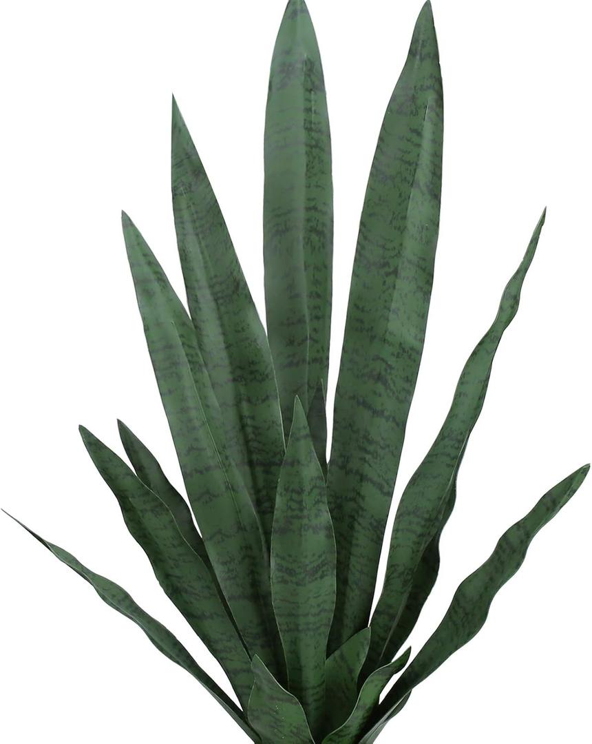 summer flower 23in Snake Plant Artificial Leaf Set 21pcs Faux Sansevieria Plant Leaves Tall Fake Snake Greenery Outdoor 4 Sizes for Indoor Home Decor Office Garden Tabletop Floor Decorations