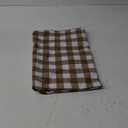 sancua Checkered Vinyl Rectangle Tablecloth, 54 x 54 Inch, 100% Waterproof Oil Proof Spill Proof PVC Table Cloth, Wipe Clean Table Cover for Dining Tables, Buffet Parties, Coffee and White