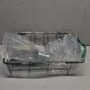 Over the Sink Expandable Dish Drainer Drying Rack In Stainless Steel for Small Kitchen, Counter Space Saving Modern Compact Metal Above Plate Dryer Strainer, Adjustable Hanging Inside Drain Holder (Black)