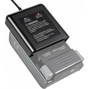 Fast Charger for Hoover ONEPWR Batteries with a Flashing LED Indicator Compatible with Hoover Battery Models BH15030, BH25030, BH25040, and BH15260PC Series Battery
