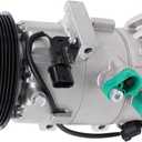NewYall 1.6L Air Conditioner A/C Compressor with Clutch for Kia Forte Koup Forte5 Soul 2014-2019 Hyundai Elantra 2017