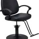 Zevemomo Barber Salon Chair for Hair Stylist, 360° Swivel, Black