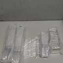 EASERCY 50 Pack 3 oz Square Mini Dessert Cups with Lids and Spoons Clear Dessert Shooter Cups with Spoons Parfait Cups with Lids Appetizer Cups for Party Small Plastic Dessert Cups for Pudding