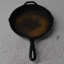 Lodge 10.25 Inch Cast Iron Skillet  Pre-Seasoned Frying Pan with Teardrop Handle  Oven, Stovetop, Grill & Campfire Use  Made in USA  Durable, Non-Toxic, Even-Heating Cookware  Black