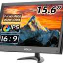 15.6 inch PC Monitor FHD IPS Display 1920 x 1080P LED Screen Desktop Monitor with HDMI/VGA/BNC/AV/USB/AV Port,Built-in Speakers, for CCTV Raspberry Pi PC