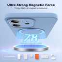 Designed for iPhone 11 Case with Magnetic Invisible Stand Compatible with MagSafe Military-Grade Protection Shockproof Silicone iPhone 11 Phone Cases for Women Men 6.1'' 2019,Blue, Mother Gift