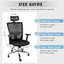 Lounsweer 3 Pieces Office Chair Cover Rolling Desk Chair Cover Gaming Covers Stretch Washable Protector Pets Slipcovers for Swivel Armchair Boss(Simple,Black)