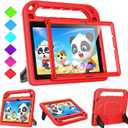 BMOUO Kids Case for Fire HD 10 Tablet (13th/11th Generation, 2023/2021) with Screen Protector, Shockproof Case for Amazon Fire HD 10 Tablet - Red