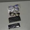 ZXYOO 3 Pack Oversized Blue Light Blocking Reading Glasses for Women, Retro Style Readers with Spring Hinge +2.50