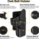 Holster Fits Ruger Security 9, OWB Paddle Holster for Ruger Security-9mm Compact/Pro/Standard (Not for Laser Models), 60 Adjustable Cant, Quick Release - Right Handed