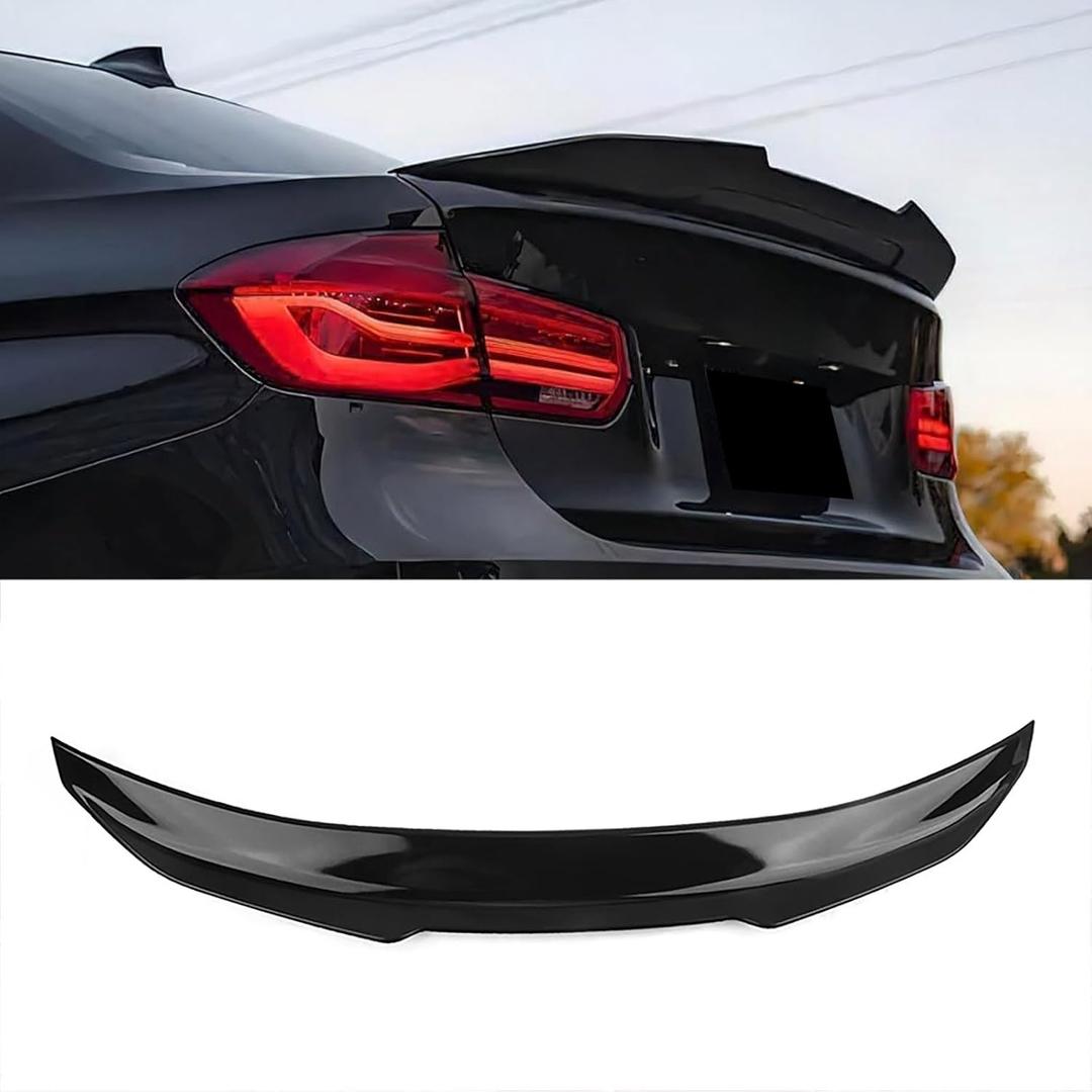 KHK F30 Rear Trunk Spoiler, PSM Style Rear Spoiler Wing, Gloss Black ABS Material Spoiler Compatible with 2012-2018 BMW F30 3 Series Sedan & 2014-2019 F80 M3 Sedan 320i 325i 328i 330i 335i 340