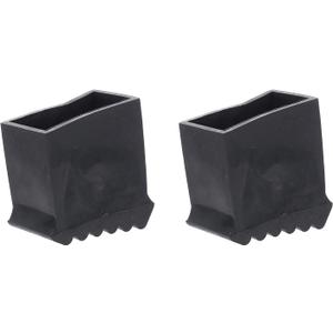 DOITOOL Werner Ladder Accessories 2Pcs Step Ladder Foot Covers Non Slip Ladder Feet Mat Folding Ladder Feet Rubber Pads Covers Ladder Foot Pads Ladder Leg Caps - Inner Size: 2.36 x 1.18 inch (Black)