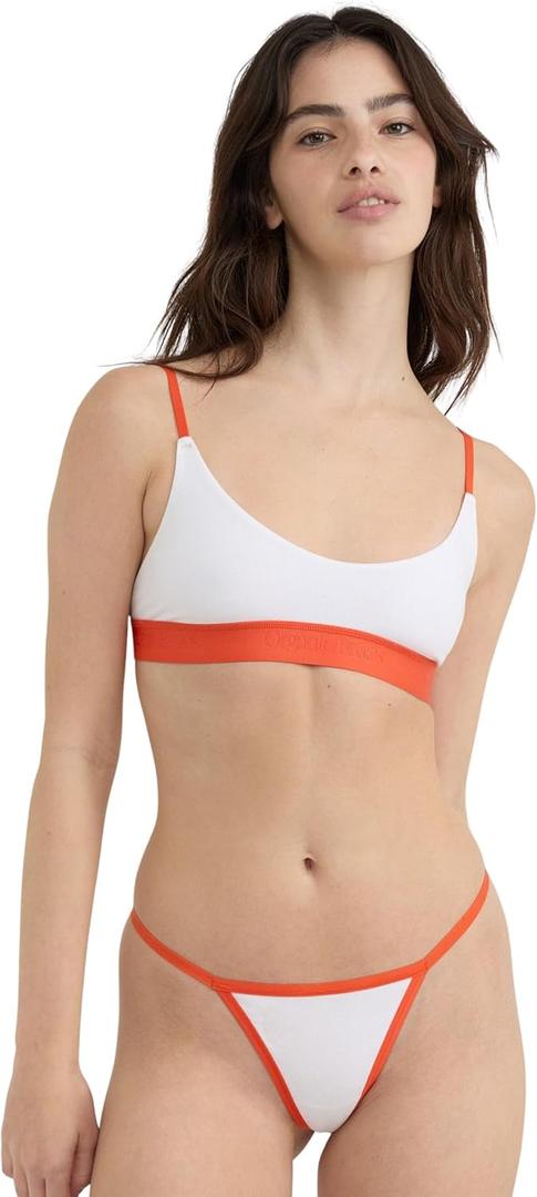 Organic Basics Women's Core Play Organic Cotton String Thong Underwear (XXL)
