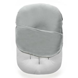 MOZAH Newborn Lounger Cover - Soft Cotton Slipcover Fitting Most Infant Loungers and Baby Nest Loungers (Belgian Grey)