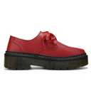 ilatyia Women Lace-up Platform Chunky Loafers Lightweight Breathable Slip On Shoes Flexible Comfort Driving Style Loafer Dark Red, 9 US