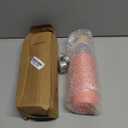 veegoal 25 Oz Borosilicate Glass Water Bottles with Bamboo Lid, BPA-FREE, Non-Slip Silicone Sleeve, and Stainless Steel Leak Proof Lid - Reusable Glass Bottle for Men and Women (Dahlia)