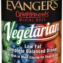 Evanger's Complements Vegetarian Dinner  12 Count, 12.5 oz Each  Grain-Free Plant-Based Food for Dogs & Cats  Balanced Mixing Base with Vegetables & Fruits, EXP DEC 2028