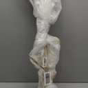 Heavy Duty Coat Rack with Natural Marble Base, Freestanding Metal Coat Stand with 8 Hooks, Modern Stable Coat Hanger Tree for Bags, Jacket, Clothes, and Hats, Gold Metal