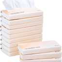 Car Tissue Refills 600 Sheets Facial Tissues Refills for Car Visor Tissue Holder, Travel Tissue Tubes Box Container Perfect Fit Car Cup Holders (50 Count (Pack of 12))