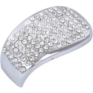 1797 Gear Shift Lever Cap Compatible with Honda Bling Accessories Accord 2018-2022 10th 1.5T EX EX-L LX V6 FWD Decals Stickers Covers Interior Decoration Crystal Stylish Sparkly Cute Silver